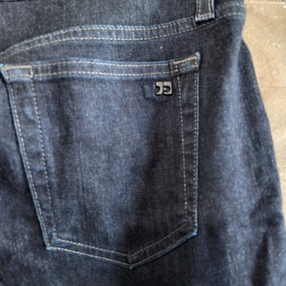 JOE'S Jeans Sandra Black Navy Blue Wax Coated Color Block Skinny Stretch sz 30 - Picture 7 of 10